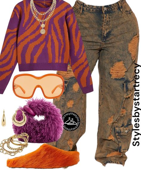 Slay Style Outfit, December Fits, Ptso Outfits, Purple Outfit Ideas, Slippers Platform, Throwing Fits, Pointy Toe Boots, Streetwear Chic, Fasion Outfits