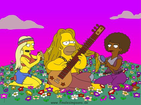 I love my sitar Hippie Pictures, Photographie Indie, Simpsons Characters, Marge Simpson, Happy Hippie, Hippie Life, The Simpson, Homer Simpson, Futurama