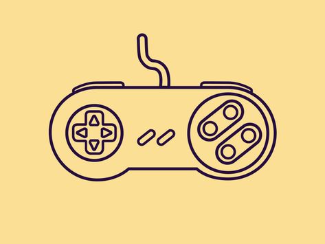 Super Nintendo Controller by RIKARD RÖHR Super Nintendo Controller, Snes Controller, Nintendo Tattoo, Nintendo Controller, Controller Design, Minimalist Tattoos, Dope Cartoon Art, School Games, Pin Art