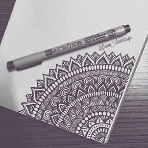 40 Beautiful Mandala Drawing Ideas & Inspiration · Brighter Craft Mandala Drawing Ideas, Stylo Art, Zentangle Kunst, Doodle Art For Beginners, Easy Mandala Drawing, Mandala Doodle, Zen Tangle, Beautiful Mandala, Seni 2d