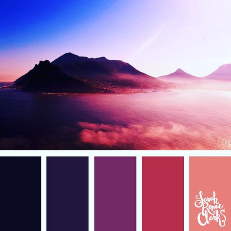 Daily color palettes    #colorpalette #dailycolorpalette #colourpalette Color Palette Landscape, Sarah Renae Clark, Color Catalog, Beautiful Landscape Photography, Colour Board, Colorful Landscape, Color Stories, Color Therapy, Colour Schemes