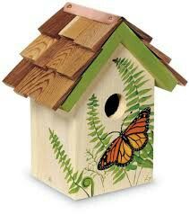 Hand Painted Birdhouses, Charleston Gardens, Homemade Bird Houses, Bird Houses Ideas Diy, Bird House Feeder, Butterfly Houses, Bird House Plans, Bird House Kits, Bird Houses Painted