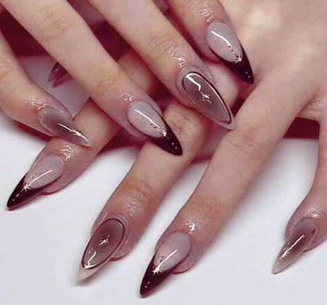 Throne Of Glass Nails, Sade Nails, Unusual Nail Designs, Small Nails, Airbrush Nails, Almond Nails Designs, Spring Nail Designs, Almond Acrylic Nails, Nails Salon