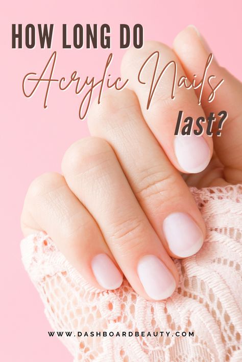 The two main factors that affect how long acrylic nails last, is the client and the nail technician. #DashboardBeauty #nailstips #nailshacks Nail Salon Acrylic Nails Ideas, Acrylic Layover Nails, Do Acrylic Nails, Nail Falling Off, Grow Nails Faster, Nail Hacks, Acrylic Tips, Long Acrylic, Trim Nails