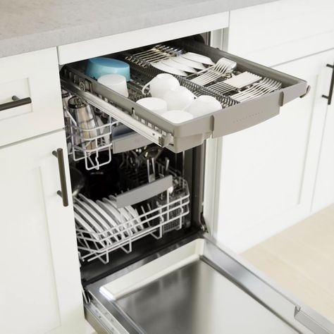 BOSCH - SPX68B55UC - Dishwasher Bosch 800 Series, Small Dishwasher, Whirlpool Dishwasher, Steel Tub, Built In Dishwasher, Water Softener, Dishwasher Racks, Double Wall Oven, Kitchen Flooring