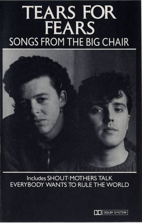 View credits, reviews, tracks and shop for the 1985 Cassette release of "Songs From The Big Chair" on Discogs. Tears For Fears 80s, Songs From The Big Chair, 80s Poster, 80's Music, Big Chair, Tears For Fears, Movie Poster Wall, Synth Pop, Photo Wall Collage