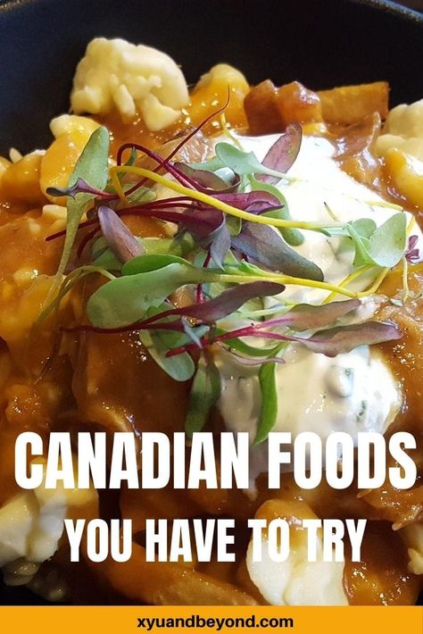 Great Canadian Food #Canada #greatCanadianfood #buttertarts | Canadian Food | traditional Canadian dishes | authentic Canadian Food | Poutine | blueberry Duff | ketchup chips Canadian Christmas Food, Authentic Canadian Recipes, Traditional Canadian Food, Canadian Treats, Canadian Traditions, Acadian Food, Jiggs Dinner, Ketchup Chips, Canadian Foods