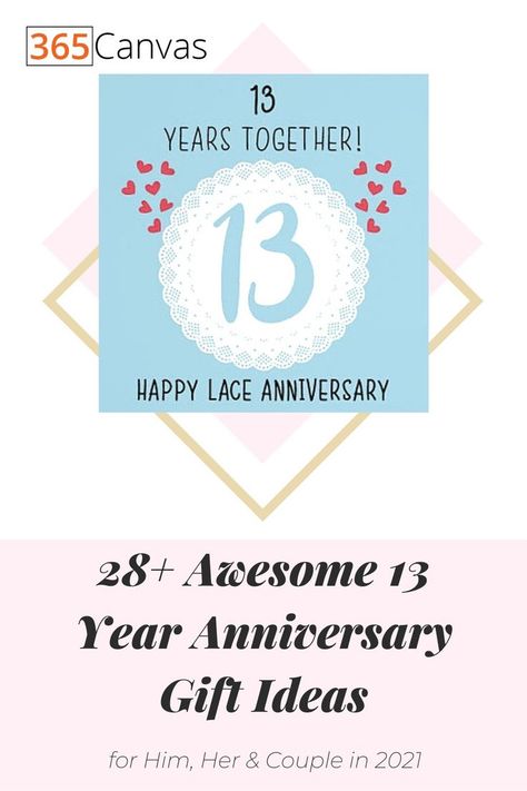 the best 13 year anniversary gift in 2021 Marriage Anniversary Gift Ideas, 13 Year Anniversary Gift, 13 Anniversary, 13 Year Anniversary, Year Anniversary Gift Ideas, Anniversary Gift Ideas For Him, Marriage Anniversary Gifts, 13th Anniversary, Best Anniversary Gifts