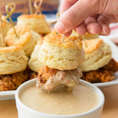 Maple Sausage, Biscuit Sandwich, Cheddar Biscuits, Chicken And Biscuits, Fried Chicken Sandwich, Sausage Gravy, Chicken Bites, Chicken And Waffles, Cheap Eats