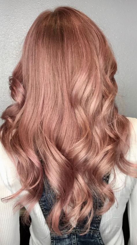 Pale Rose Gold Hair, Rose Gold Glaze Hair, Honey Pink Hair, Copper Rose Gold Hair, Redhead Style, Dark Strawberry Blonde Hair, Rose Gold Hair Blonde, Rose Gold Hair Dye, Rose Gold Blonde