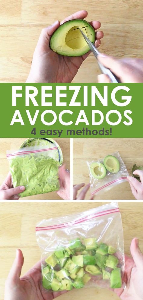 Freeze Guacamole, Freezing Avocados, Can You Freeze Avocado, Frozen Guacamole, Freezing Food Guide, Freeze Avocado, Avocado Dessert, Food Saver, Frozen Veggies