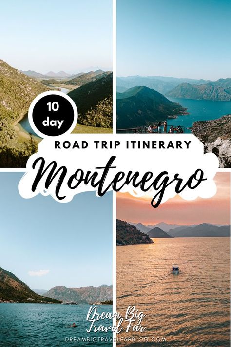 Montenegro Road Trip Itinerary Montenegro Beach, 10 Day Itinerary, Tips For Driving, Montenegro Travel, The Balkans, Europe Itineraries, One Day Trip, Countries To Visit, Croatia Travel