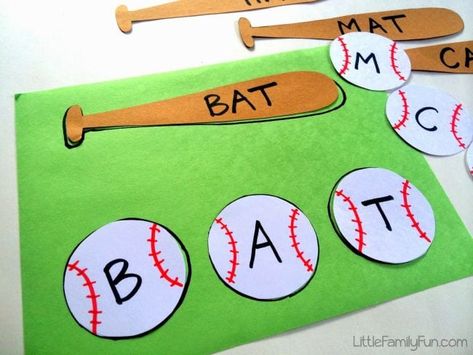 Sports Lesson Plans, Sport Themed Crafts, Baseball Activities, Summer Crafts For Toddlers, Sports Theme Classroom, Prek Crafts, Baseball Crafts, Creative Curriculum, Sport Craft