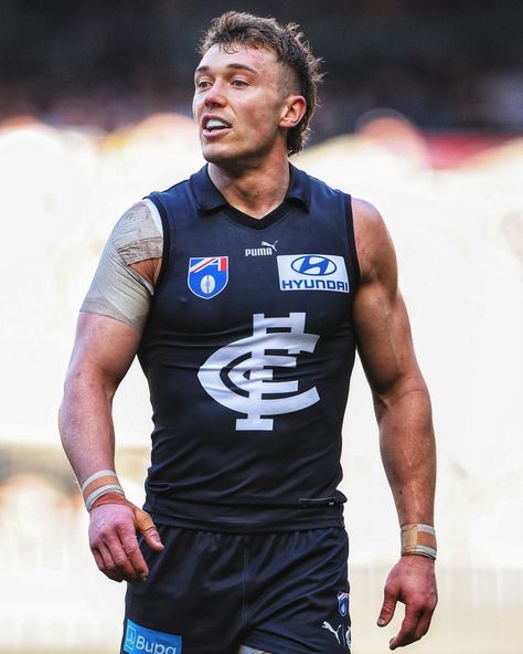 Jonathan Di Maggio | This guernsey 🔥 #Baggers | Instagram Patty Cripps, Patrick Cripps, Carlton Afl, Afl Players, Carlton Football Club, Carlton Blues, Geelong Cats, Celeb Crushes, Go Blue