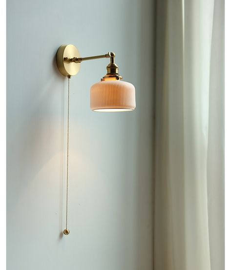 Iwhd Ceramic Nordic Modern Wall Lamp Beside Pull China Switch Bathroom Mirror Stair Light Copper Led Wall Sconce Luminaria - Wall Lamps - AliExpress