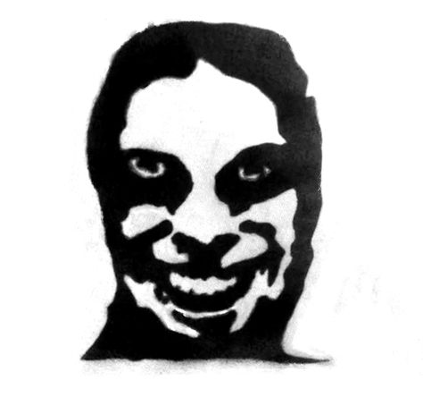 Aphex Twin Pfp, Aphex Twin Poster, Bleach Designs, Patch Ideas, Single Pic, Aphex Twin, Crystal Castle, Stippling, Goats