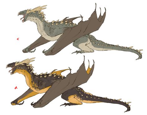 ArtStation - HEATH: Forest Wyvern, Jeannette Wang Wyvern Poses, Wyvern Concept Art, Wyvern Reference, Dragon Design Concept, Wyvern Art, Dragon Wyvern, Wyvern Dragon, Dragon Sketch, Cool Dragons