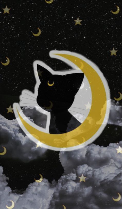 Cell Background, Sailor Art, Anime Moon, Sailor Moon Cat, Alternative Design, Sailor Moon Luna, Sailor Moon Usagi, Witchy Wallpaper, Sailor Moon Wallpaper