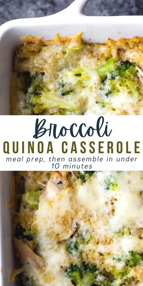 Broccoli And Quinoa, Quinoa And Broccoli, Broccoli Quinoa Casserole, Broccoli Quinoa, Fluffy Quinoa, Quinoa Recipes Easy, Quinoa Recipes Healthy, Quinoa Casserole, Quinoa Dishes