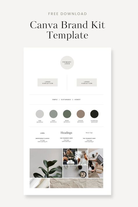 How to Create a Useful Brand Identity Board in Canva — Firther Design Co. | Canva Templates & Design Resources Brand Identity Kit Template, Branding Board Template, Brand Kit Ideas Canva, Branding Board Inspiration, Brand Kit Templates Canva, Salon Branding Ideas, Canva Brand Colors, Ig Planner, Brand Kit Ideas