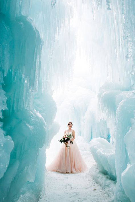 ice castle wedding inspiration - photo by Rodeo and Co Photography http://ruffledblog.com/ice-castle-wedding-inspiration Ice Castle Wedding, Frozen Wedding, Ice Castle, Snow Wedding, Ice Castles, Bridal Pictures, Winter Wedding Inspiration, Destination Wedding Planning, Future Bride