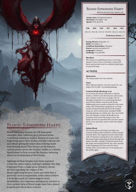 Dnd Vampire Stat Block, Dnd Ice Monster, Dnd Vampire, Dnd Creatures, Dungeons And Dragons Rules, Dnd Monster, Dungeons And Dragons Races, Dnd Stats, Dnd Character Sheet