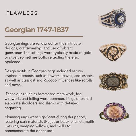 Swipe ~> Let’s look at what rings were like over the last 280 years👩‍🏫 First up are GEORGIAN RINGS 🏴‍☠️1747-1837 💍 Next: Victorian Rings 👑 Artwork: In the boudoir by Dolf van Roy #georgianrings #antiquerings #antiquering #vintagerings #history #jewelleryhistory #antiquerings Georgian Rings Antique, Victorian Rings Vintage, Georgian Ring, Victorian Rings, Antique Rings, Vintage Rings, Jewelry Rings, Look At, London