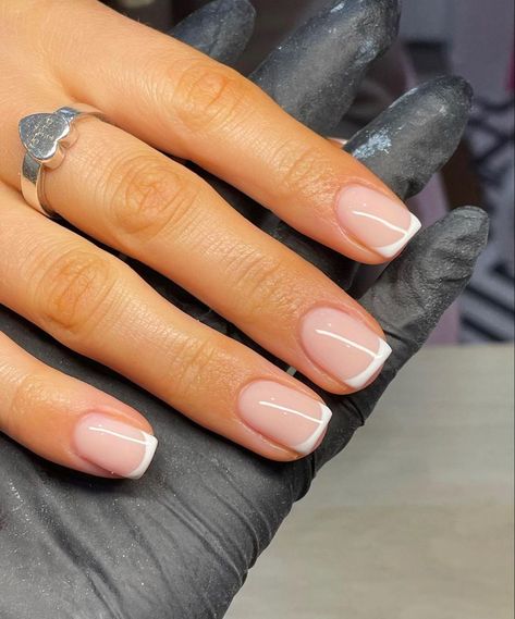 Natural French Nails Acrylics, Short Nail French Manicure, French Tip Nails Natural Nail, Soft French Tip Nails, Natural French Tip Nails, Spring Nails2023, Nails 2023 Acrylic, Spring Nail 2023, Nail 2023 Spring