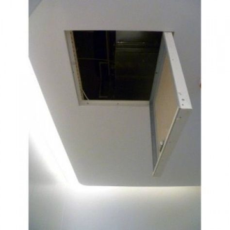 Ceiling Access panel Ceiling Access Panel, Attic Ceiling, Attic Access Door, Door Remodel, Plasterboard Ceiling, Attic Door, Attic Doors, Trap Door, Access Panel