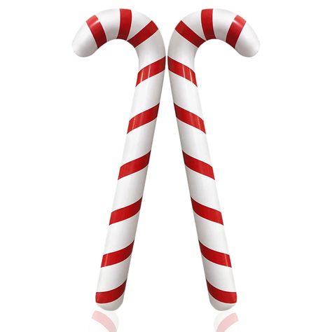 PRICES MAY VARY. Easy to Blow Up- The plastic candy canes are made of high quality quality PVC, odorless and durable. The giant candy cane is super easy to blow up with an electric pump or your mouth, the candy cane inflatable holds up pretty well over your holiday season as a christmas candy decorations, and the fake candy canes are deflated easily for storage. Huge Candy Cane Balloons - Size: Approx: 34.6 inches. If you have a 12 ft tree and its super hard to fill with ornaments. You can decid Candy Lane Decor, Outdoor Christmas Candy Decorations, Christmas Bar Decorations, Giant Candy Decorations Diy, Candy Cane Lane Christmas Decor, Outdoor Christmas Party Decorations, Large Candy Canes, Candy Land Decor, Large Pool Floats