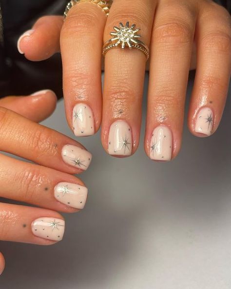 Italy Nails, Square Gel Nails, Biab Nails, New Years Nail Designs, Nails Trend, Builder Gel Nails, Nagellack Trends, Short Gel Nails, Simple Gel Nails