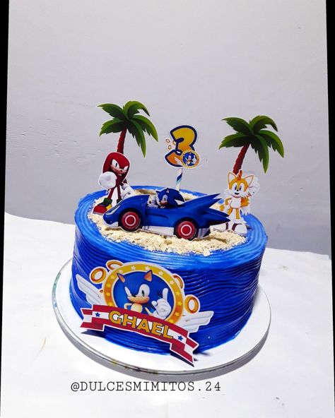 Sonic Cake, Pj Masks Birthday Party, Sonic Sonic, Sonic Party, Pj Masks Birthday, Sonic, Birthday Party, Pastel, Cafe