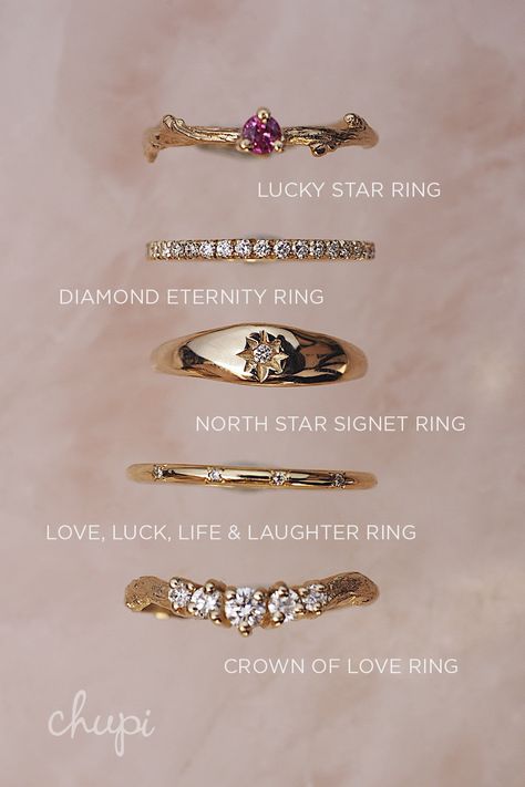 All Finger Rings, Gold Unique Ring, Stack Up Rings, Engagement Rings Stacking, Rings For Index Finger, Stacked Rings Wedding, Gold Finger Rings Unique, Unique Couple Rings Wedding Gold, Men Engagement Ring For Him