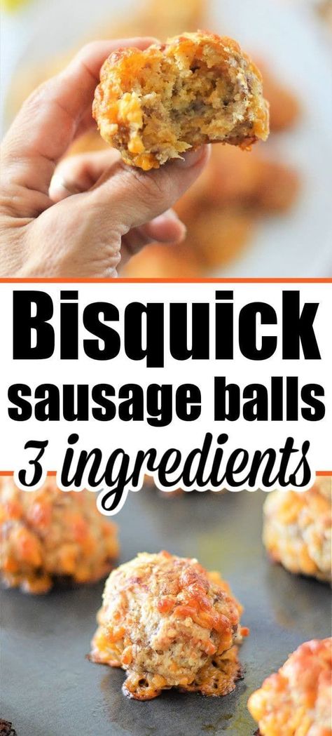 Homemade Sausage Balls, Bisquick Sausage Balls, Appetizer For Christmas, Easy Sausage Balls Recipes, Bisquick Sausage, Sausage Balls Bisquick, Ground Sausage Recipes, Homemade Bisquick, Sausage Balls Recipe