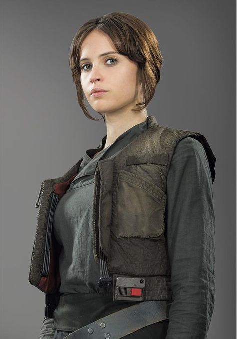 Jyn Erso Cosplay, Rogue One Jyn Erso, Rogue One Star Wars, Jyn Erso, Star Wars Fashion, Star Wars Characters Pictures, Rogue One, Felicity Jones, Star Wars Costumes