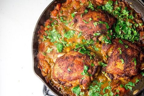 Roast Chicken Stew with Spiced Tomato Ginger Sauce recipe on Food52 Missing Your Mom, Ginger Sauce Recipe, Chicken Stew Recipe, Stew Chicken Recipe, Tomato Gravy, Ginger Sauce, Chipotle Chicken, Stew Recipe, Chicken Stew