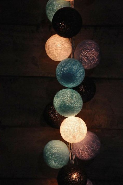 Party Lights Decoration, Coldplay Wallpaper, Lights For Patio, Cotton Ball String Lights, Cotton Ball Lights, String Ball Lights, Memory Frame, Night Mode, Ball Lamps