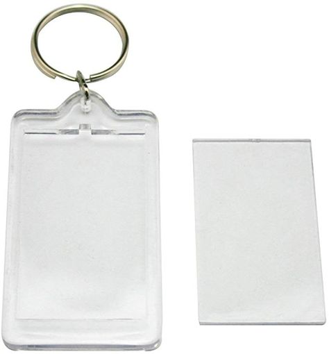 Amazon.com: HugeStore 12 Pcs Clear Acrylic Blank Photo Keyring Photo Frame Keychains Snap-In Photo Picture Frame Rectangle: Office Products Diy Keyring, Picture Keychain, Acrylic Photo Frames, Photo Keyrings, Blank Photo, Ring Keychain, Diy Picture Frames, Buckle Ring, Picture Holders