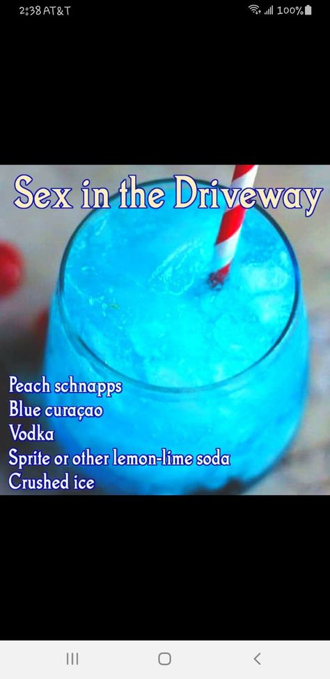 Vodka Sprite, Soda Crush, Lemon Lime Soda, Peach Schnapps, Mixed Drinks Recipes, Blue Curacao, Alcohol Drink Recipes, Crushed Ice, Bar Grill