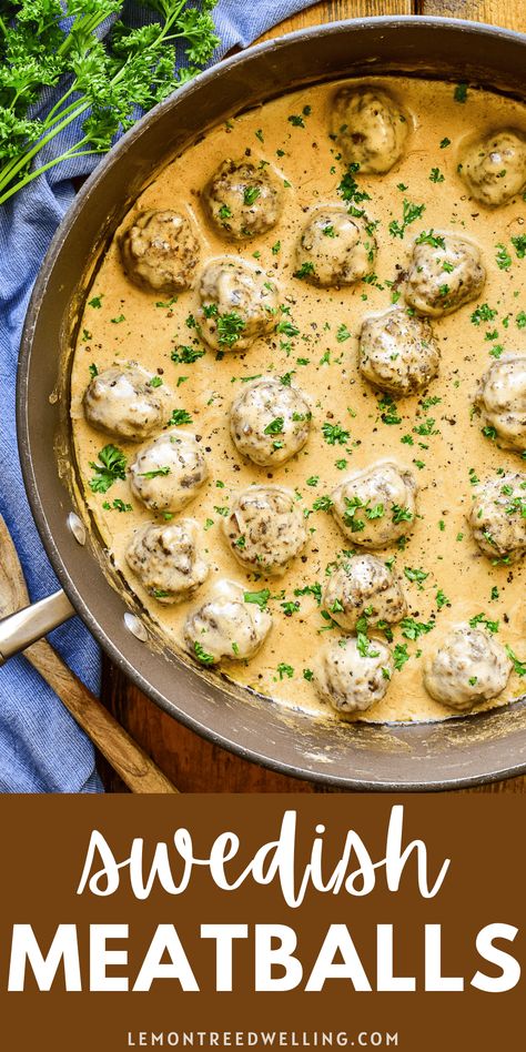 Meatballs In White Wine Sauce, Swedish Meatballs Sauce, Best Swedish Meatballs, Swedish Meatball Sauce, Ikea Meatballs, Perfect Meatballs, Meatballs And Gravy, Meatball Sauce, Tasty Meatballs