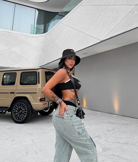 They said take a picture with your goals to receive it faster🦾 Jeans + bucket hat: @blozaofficial Accessories+ bag: @binkgallery Location: @amgkaffeehausdxb Jeans Bucket Hat, Jean Bucket Hat, Hat Display, Accessories Bag, Take A Picture, They Said, August 17, Fashion Inspiration, Bucket Hat