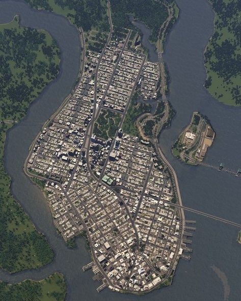 Cities Skylines Inspiration, City Planning Design Layout, Cities Skylines Road Layout, Minecraft Roads, Egypt Cities, City Skylines Game, City Builder, City Maps Design, City Grid