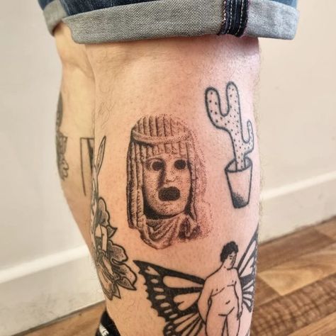 Malcolm Macqueen tattoos on Instagram: "Greek theatre mask from my repeatable flash // first one done on trip at @stillhandstattoo for @mxjayharley - thanks mate lovely to meet you xoxo" Greek Theatre, Theatre Masks, To Meet, Skull Tattoo, Meet You, The One, Flash, Mask, Tattoos