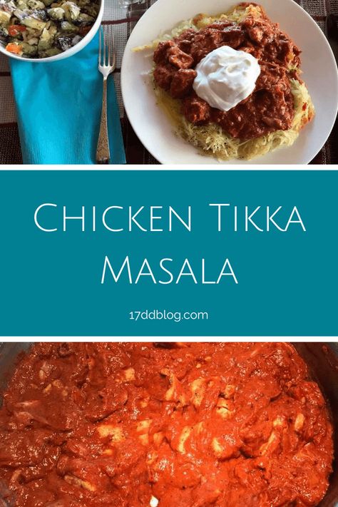 Chicken Tikka Masala The 17 Day Diet, Roasted Spaghetti Squash, 17 Day Diet, Chicken Tikka Masala, Dash Diet, 17 Day, Chicken Tikka, Diet Menu, Low Carb Chicken