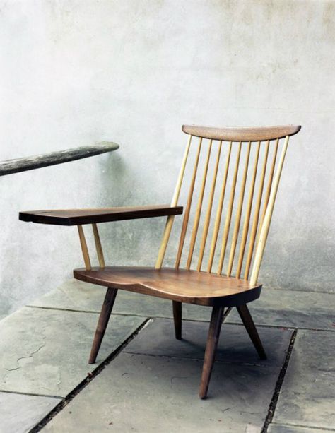 Cool chair Nakashima Furniture, George Nakashima, Cool Chairs, Vintage Chairs, Take A Seat, Chairs Armchairs, Wooden Chair, Interior Furniture, Arm Chair