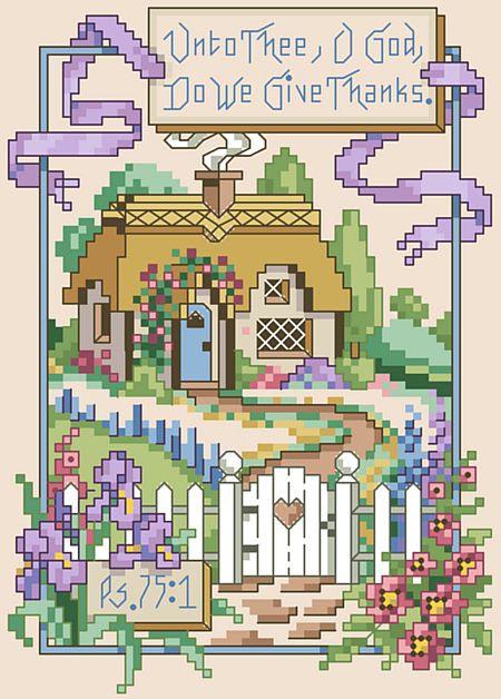 Psalm 75, Meandering Path, Christian Cross Stitch Patterns, Holiday Cross Stitch Patterns, Pumpkin Cross Stitch, Lizzie Kate, Christian Cross Stitch, Design Studio Logo, Precut Quilts