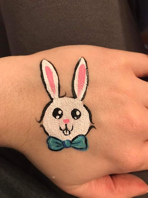 Bunny Face Paint, Easter Face Paint, Festival Face Paint, Skin Paint, Festival Face, Face Painting Easy, Kids Face Paint, Painting Tattoo, Face Painting Designs