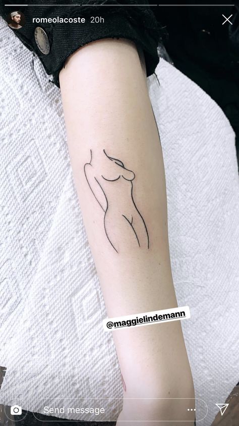 Self-love Tattoo Ideas, Cool Finger Tattoos, Pin Up Girl Tattoo, Self Love Tattoo, Fantasy Tattoos, Silhouette Tattoos, Maggie Lindemann, Music Tattoo, Dainty Tattoos