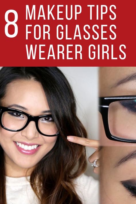 Eye Makeup For Eyeglass Wearers, Makeup Tips For Glasses, Eye Makeup With Glasses, Apply Makeup Step By Step, Makeup For Glasses Wearers, Glasses Eye Makeup, Makeup For Glasses, Best High End Makeup, How To Do Eyeshadow