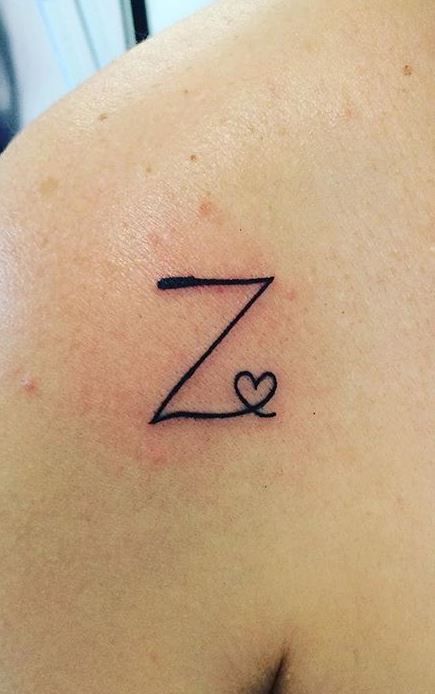 Letter Z Tattoo Ideas, Z Mehndi Design Letter, Z Initial Tattoo, Initial Z Tattoo, Cursive Z Tattoo Letter, Z Tattoo Letter, Arrow Tattoos With Initials, Letter Z Tattoo, Z Tattoo Letter Initial